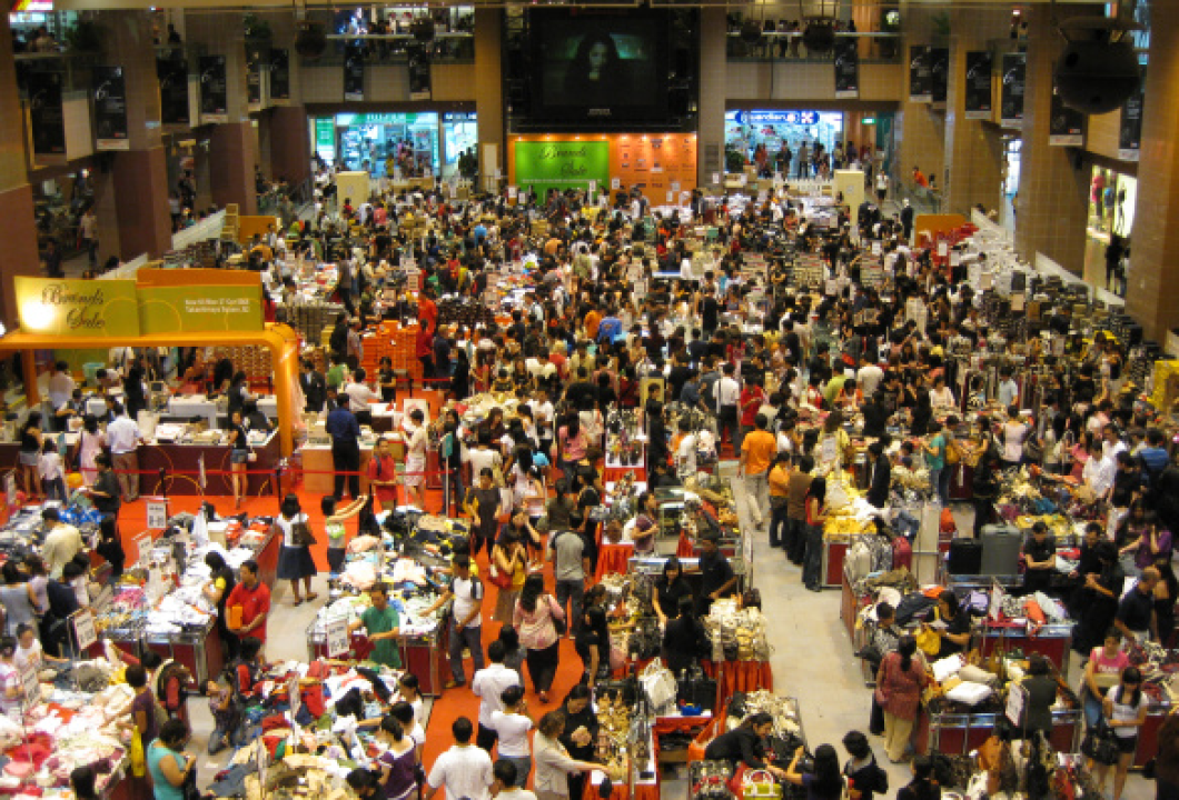 Singapur 'da Alışveriş Tutkunları